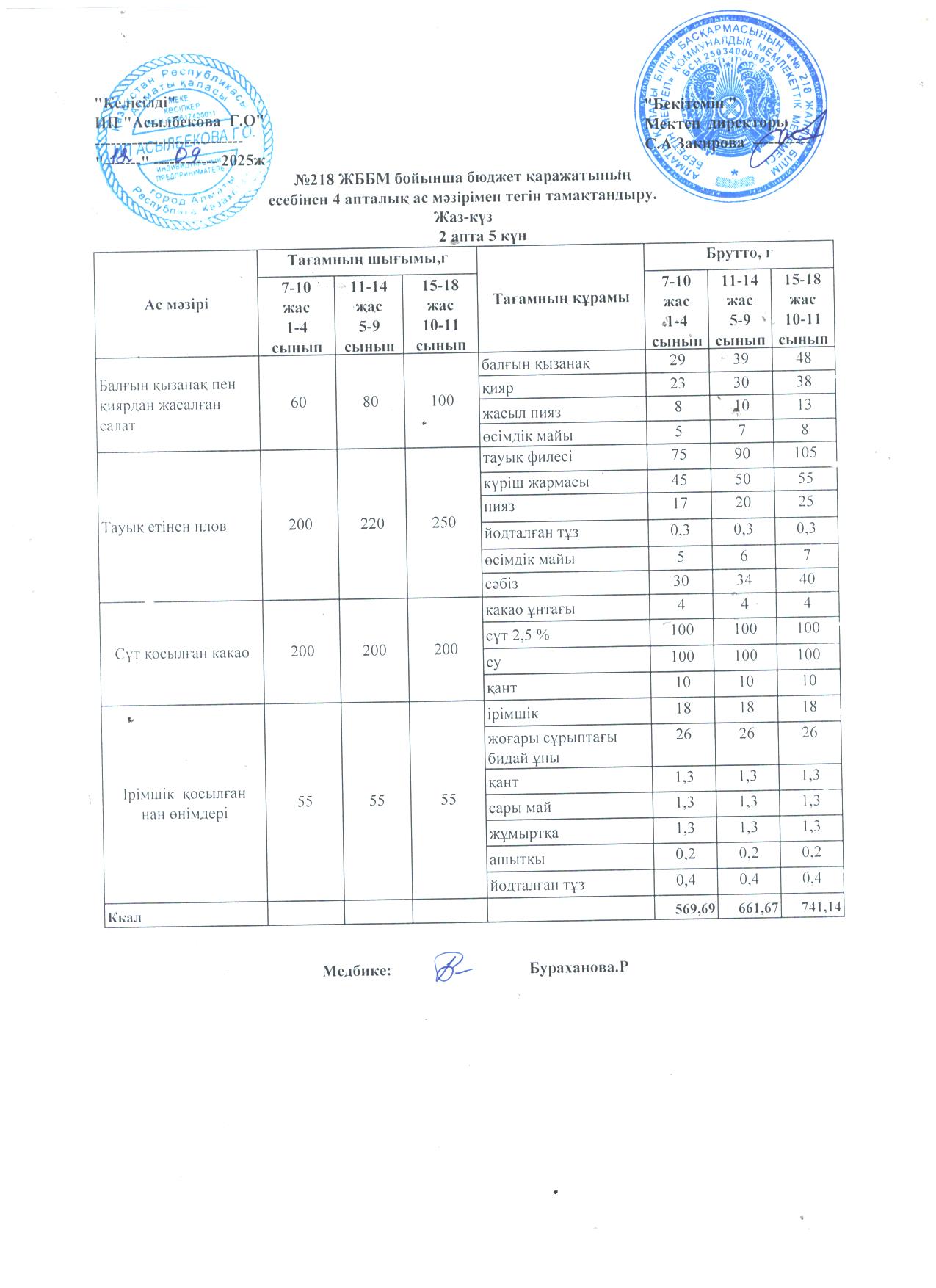 2 апта 5 күн