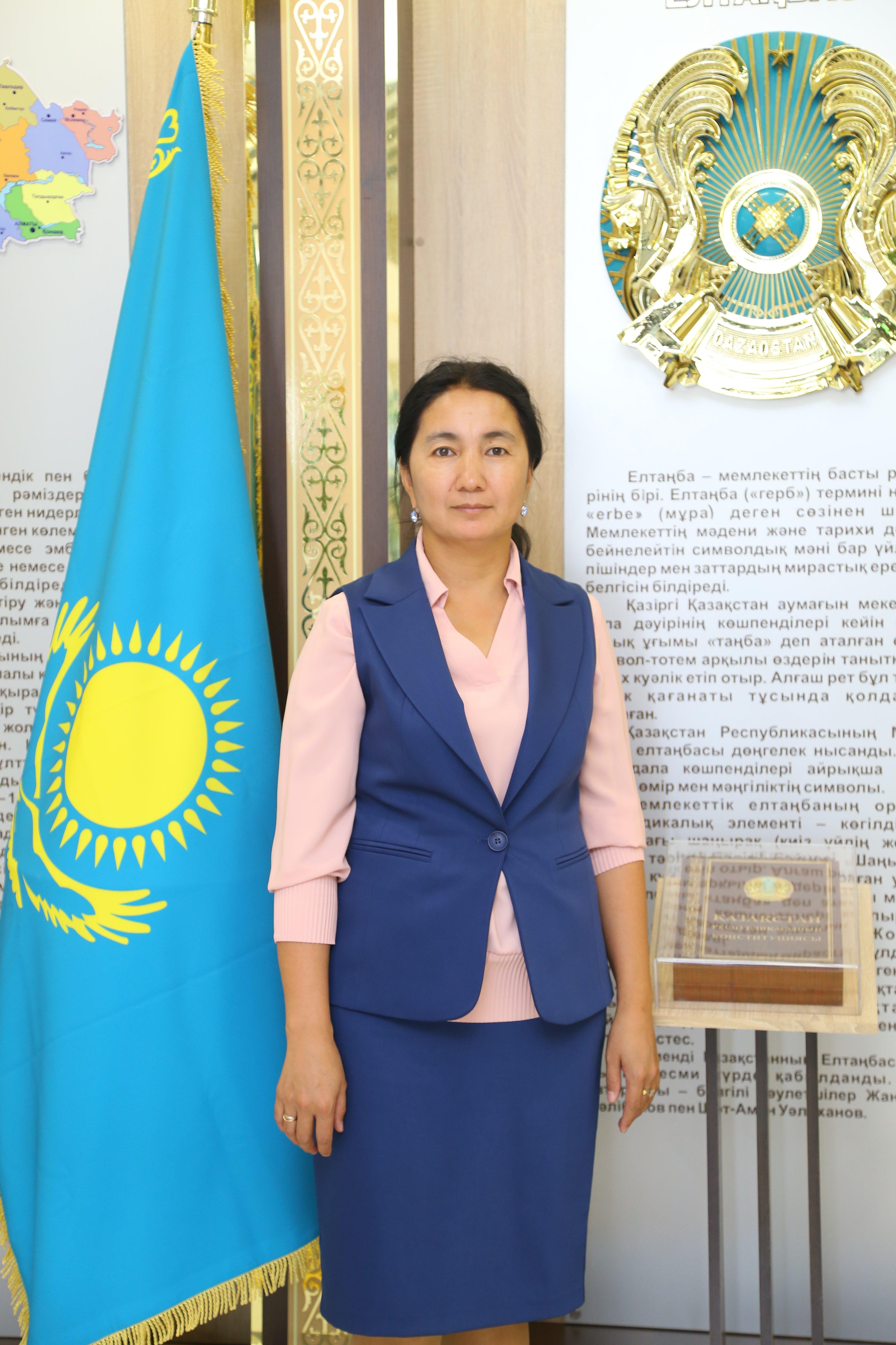 Директордың ғылыми әдістемелік ісі жөніндегі орынбасары - Тлеуберди Ақмарал