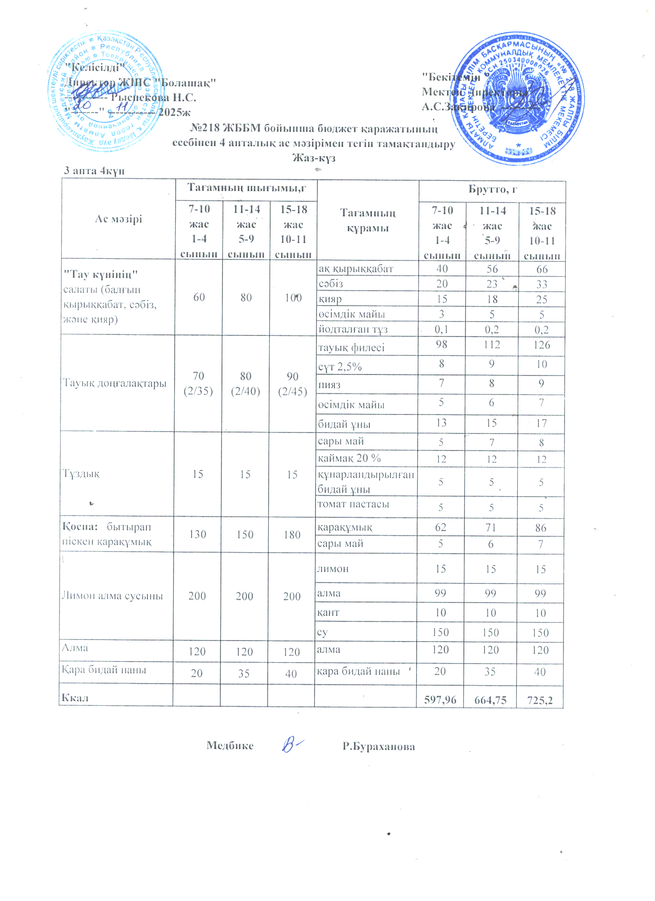 3 апта 4 күн