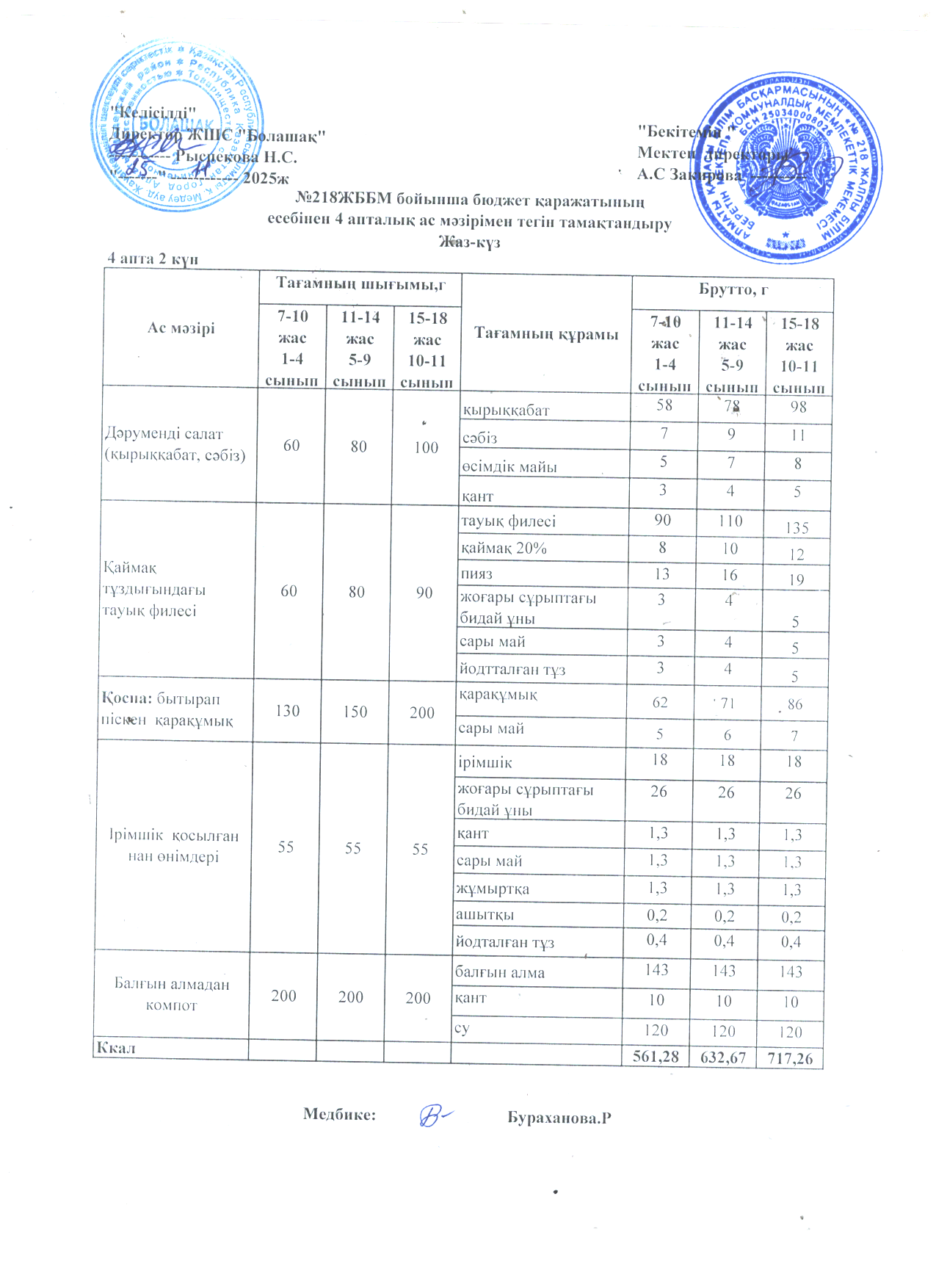 4 апта 2 күн