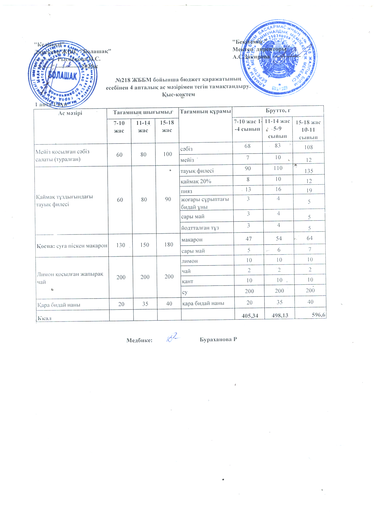 1 апта 1 күн