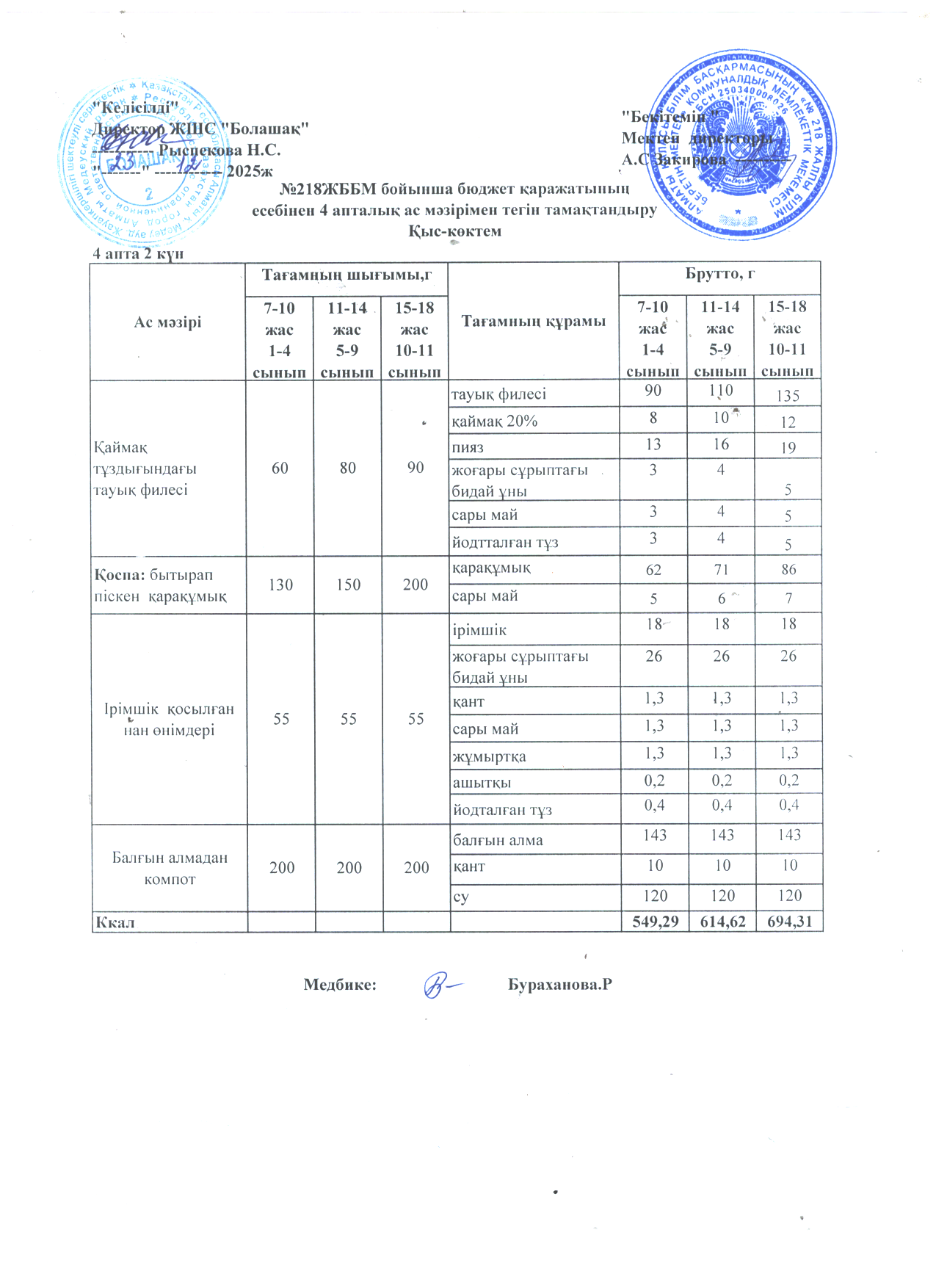 4 апта 2 күн