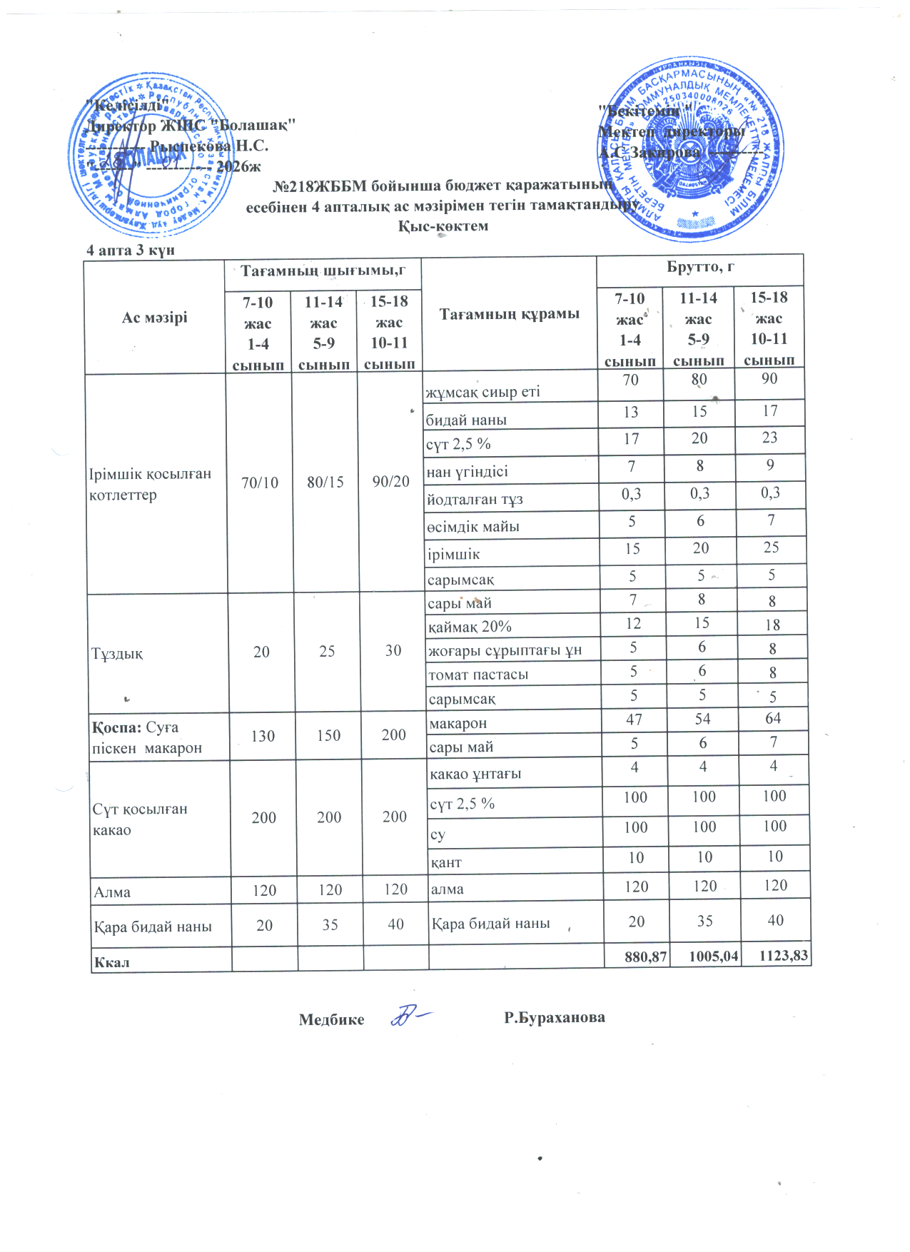 4 апта 3 күн