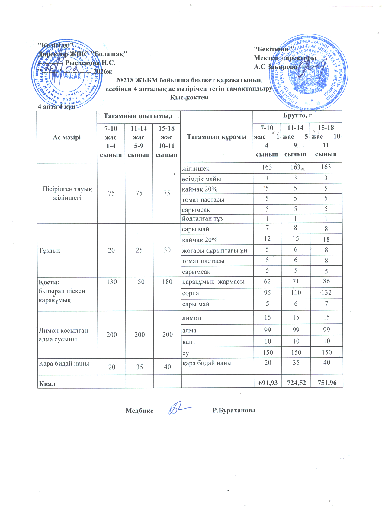 4 апта  4 күн