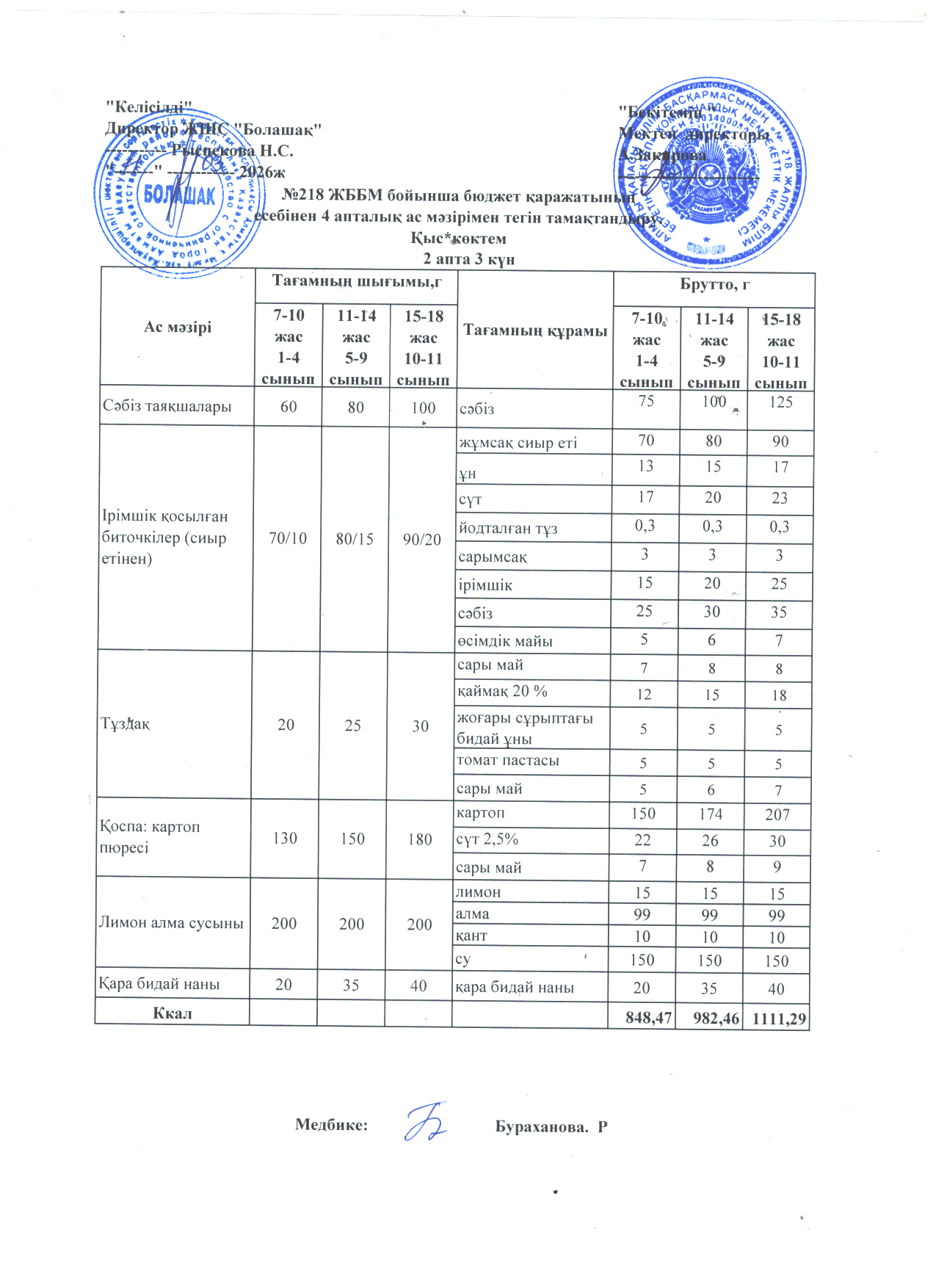 2 апта  3 күн