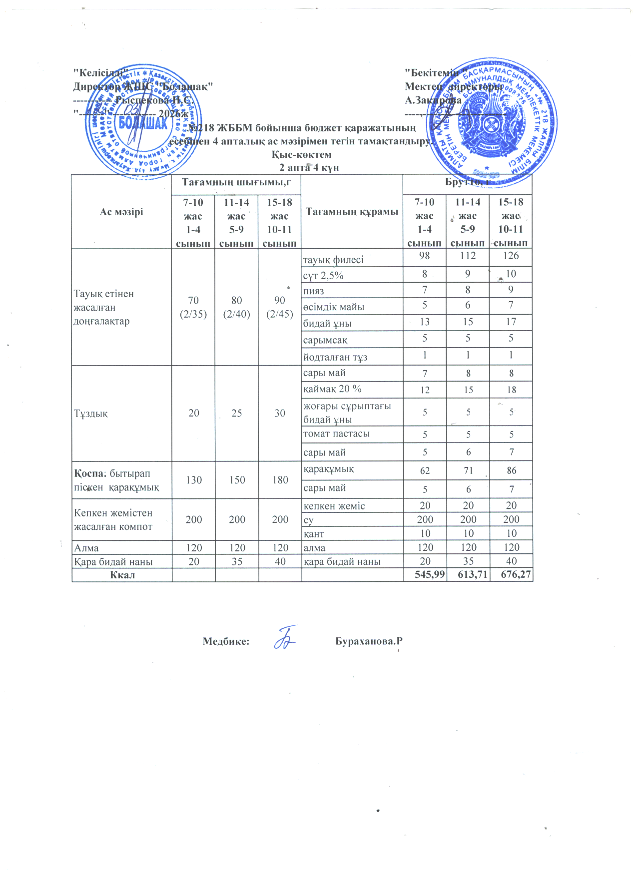 2 апта 4 күн