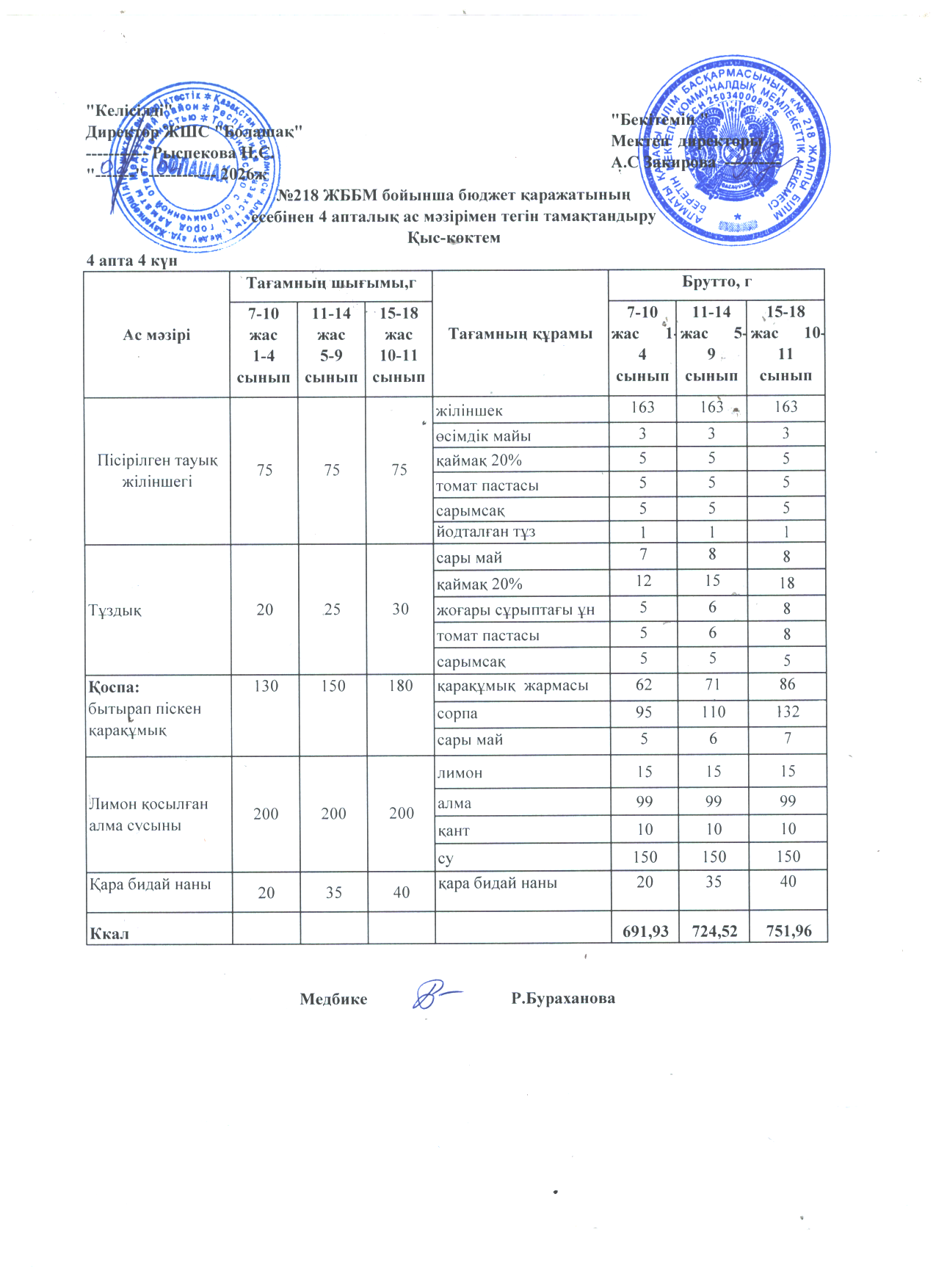 4 апта 4 күн