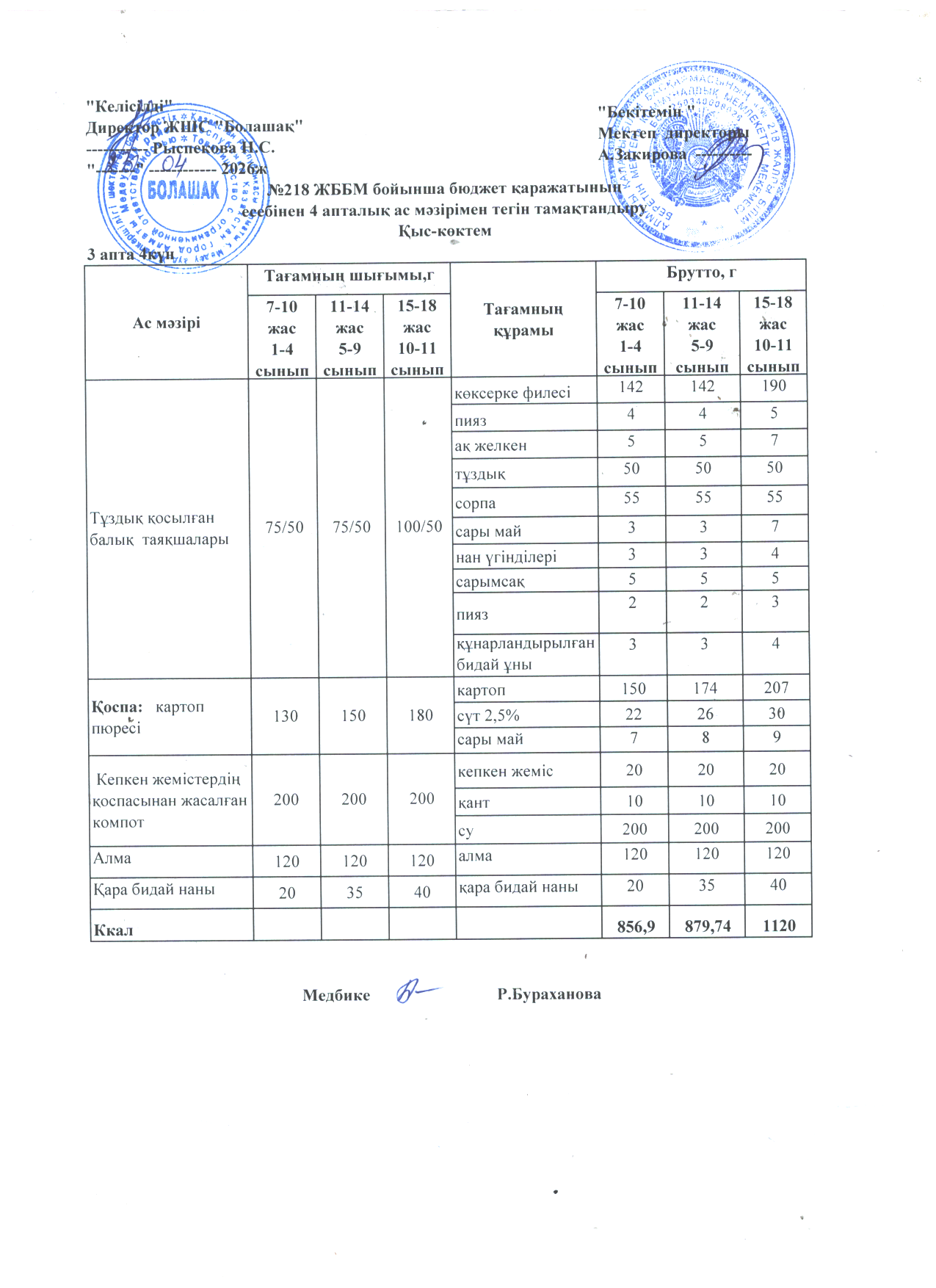 3 апта 4 күн