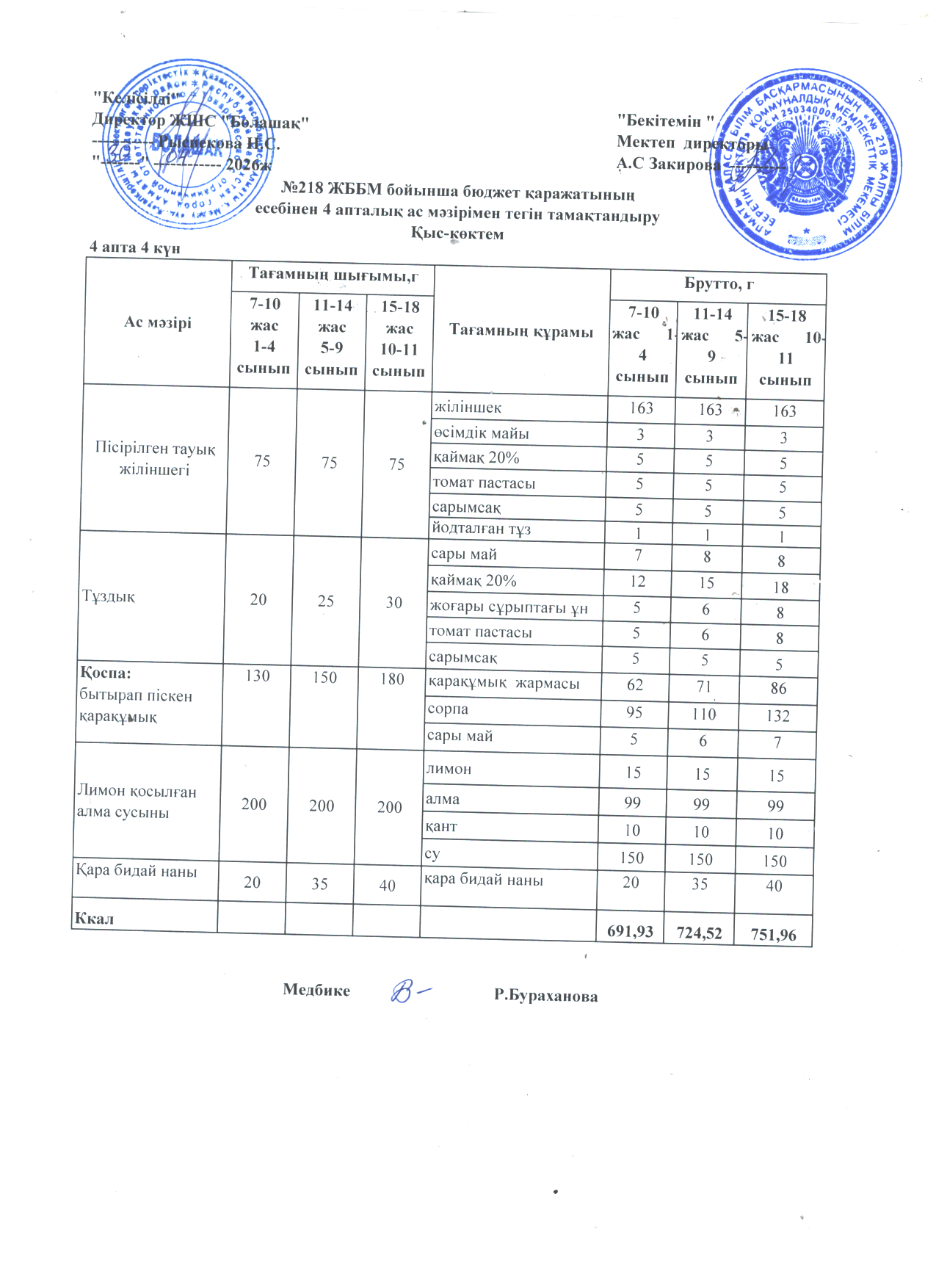 4 апта 4 күн